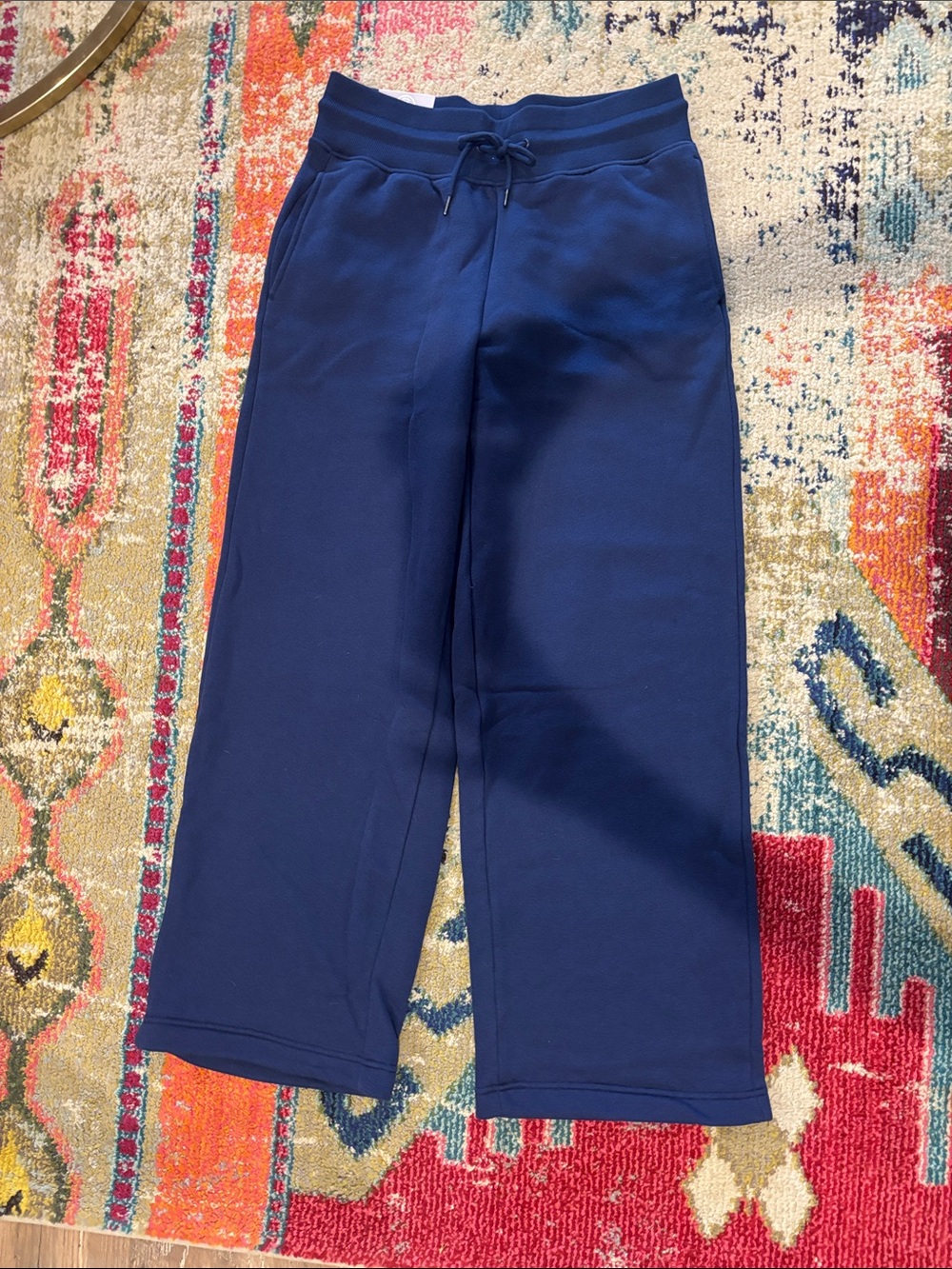 ** NWT ** Women’s Fleece Wide Leg Pant Navy M